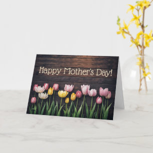 Carte Joyeuse Fête des Mères Général avec de Jolis Tulip