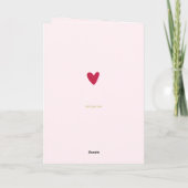 Carte Joyeuse Fête des Mères ! Grand Cœur Rose  (Dos)