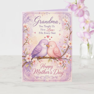Carte Joyeuse fête des Mères Grand-mère Amoureux fantais