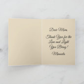 Carte Joyeuse fête des Mères Hérisson mignon (Intérieur)