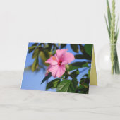 Carte Joyeuse fête des mères Hibiscus jaune profond hawa (Dos)