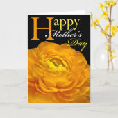 Carte Joyeuse Fête des Mères Jolie conception de p (Fleur jaune)