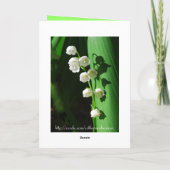 Carte Joyeuse fête des mères Lily de la V (Dos)