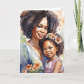 Carte Joyeuse fête des mères | Maman la plus douce jamai (Devant)