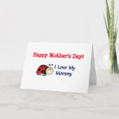 Carte Joyeuse fête des mères maman - Ladybug (Devant)