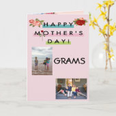 Carte Joyeuse fête des Mères Mamie ! (Fleur jaune)
