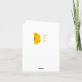 Carte Joyeuse fête des mères Mère Jaune (Dos)