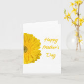 Carte Joyeuse fête des mères Mère Jaune (Fleur jaune)