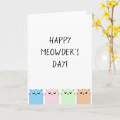 Carte Joyeuse Fête des Mères Miaou (Fleur jaune)