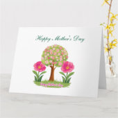 Carte Joyeuse fête des Mères, Nature Design (Fleur jaune)