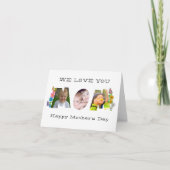 Carte Joyeuse fête des Mères-Nous t'aimons-Nom de la pho (Devant)