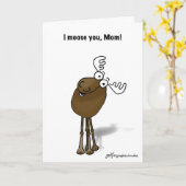 Carte Joyeuse fête des mères orignal (Fleur jaune)