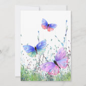 Carte Joyeuse fête des mères - Papillons volant Printemp (Dos)