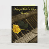 Carte Joyeuse Fête des Mères Piano (Devant)