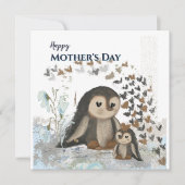 Carte Joyeuse Fête des Mères Pingouin (Devant)