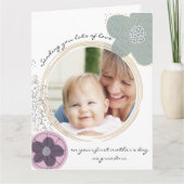 Carte Joyeuse Fête des mères Pop Art Flowers Photo (Devant)