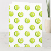 Carte Joyeuse fête des mères pour la mère de tennis avec (Dos)