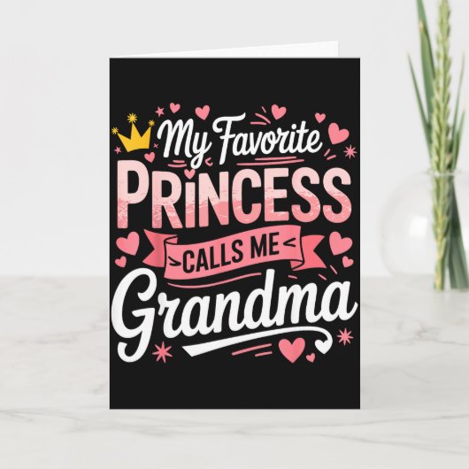 Carte Joyeuse fête des mères princesse préférée appelle (Devant)