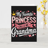 Carte Joyeuse fête des mères princesse préférée appelle (Fleur jaune)