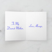 Carte Joyeuse fête des mères Roses rouges I (Intérieur)