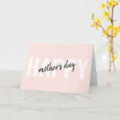 Carte Joyeuse Fête des Mères Simple Moderne (Fleur jaune)