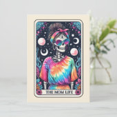 Carte Joyeuse fête des mères Skeleton Maman Vie Tarot (Debout devant)