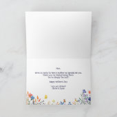 Carte Joyeuse fête des Mères Wildflower Floral (Intérieur)