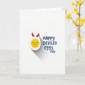 Carte Joyeuse Fête des Œufs Dévils (Fleur jaune)