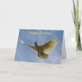 Carte Joyeuse fête des oiseaux Anniversaire Cockatoo Vol (Devant)