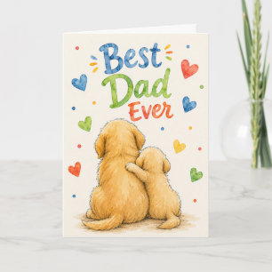 Carte Joyeuse Fête des Pères Animal Salutation