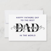 Carte Joyeuse fête des Pères au Meilleur (Devant)