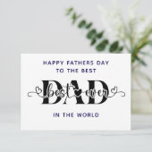 Carte Joyeuse fête des Pères au Meilleur (Debout devant)