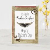 Carte Joyeuse Fête des Pères Beau-Père (Fleur jaune)