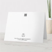 Carte Joyeuse Fête des Pères Bleu blanc (Dos)