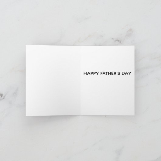 Carte Joyeuse fête des pères chat roux tabby (Intérieur)