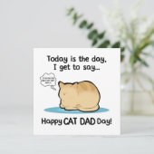 Carte Joyeuse Fête des Pères Chats, Joyeuse Fête des Paw (Debout devant)