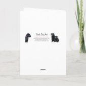 Carte Joyeuse Fête des Pères - Chiot Labrador noir migno (Dos)