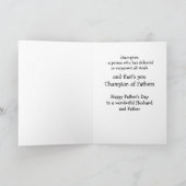 Carte Joyeuse fête des pères conducteur de semi-remorque (Intérieur)