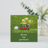 Carte Joyeuse fête des pères de golf  (Debout devant)