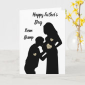 Carte Joyeuse fête des Pères de la part de bump (Fleur jaune)