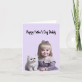 Carte Joyeuse fête des pères de la part de ma fille (Devant)