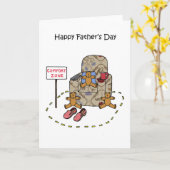 Carte Joyeuse fête des pères de Triplés (Fleur jaune)