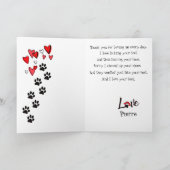 Carte Joyeuse Fête des Pères de votre bouledogue f (Intérieur)