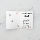 Carte Joyeuse fête des pères des chats (Intérieur)