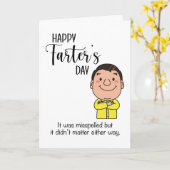 Carte Joyeuse Fête des Pères Humour Pet Farter (Fleur jaune)