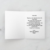 Carte Joyeuse fête des pères Meilleur papa chien de tous (Intérieur)