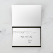 Carte Joyeuse Fête des Pères Moustache (Intérieur)