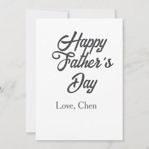 Carte Joyeuse fête des pères nom gris amour meilleur pap