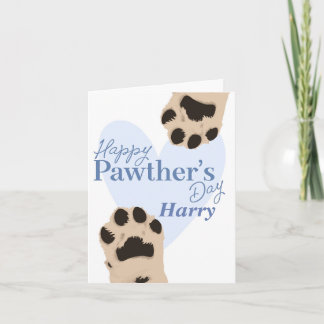 Carte Joyeuse fête des pères - Papa Chien jeu de mots