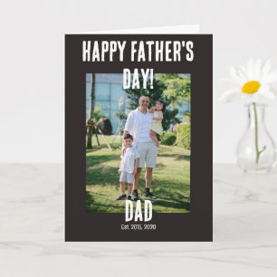 Carte Joyeuse Fête des Pères papa établi